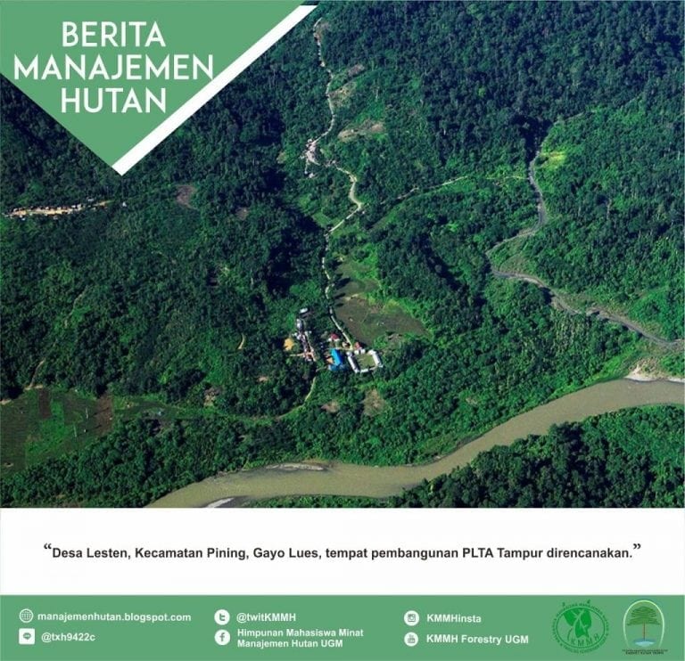 Berita Manajemen Hutan : Pembangunan PLTA Tampur, Apakah Kelestarian Hutan Leuser Diperhatikan?