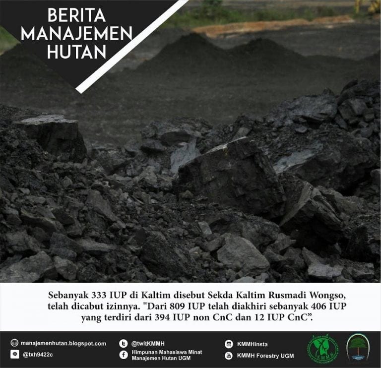 Berita Manajemen Hutan : Izin Pertambangan di Kaltim Dicabut, Tanggapan Pegiat Lingkungan?