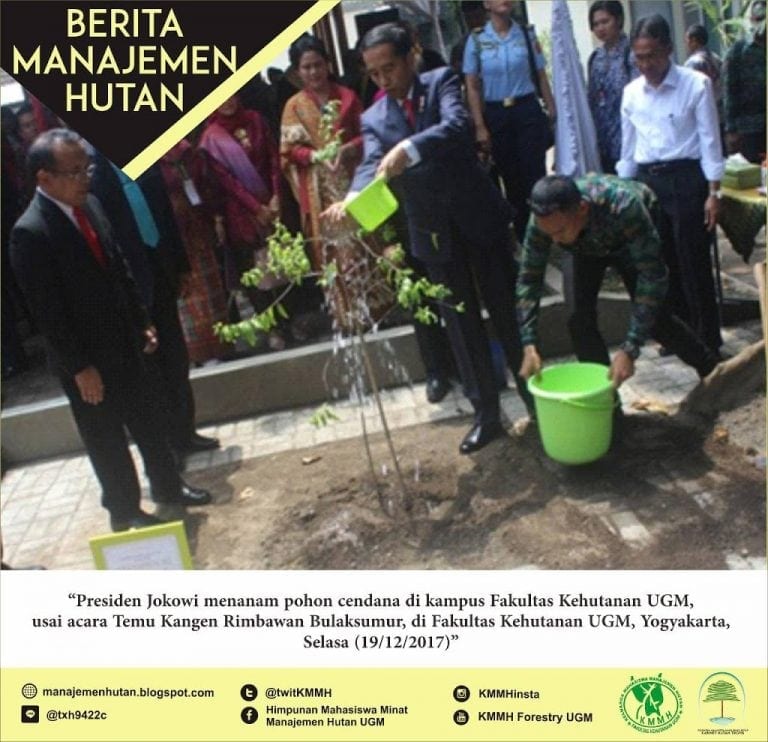 Berita Manajemen Hutan : Bagaimanakah Perhutsos  dari Perspektif Presiden Sekaligus Rimbawan Bulaksumur?